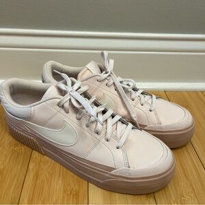 Nike Women's Pink Court Legacy Lift Sneakers size 11,5